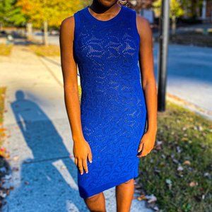 NWT Michael Kors Blue Lace Dress